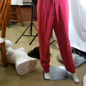 Maroon lightweight pants. Velour feel